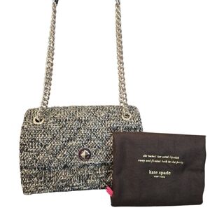 Kate Spade Natalia Tweed Medium Flap Shoulder Bag w/ Kate Spade Dustbag in NWOT